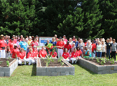 Group photo of community garden